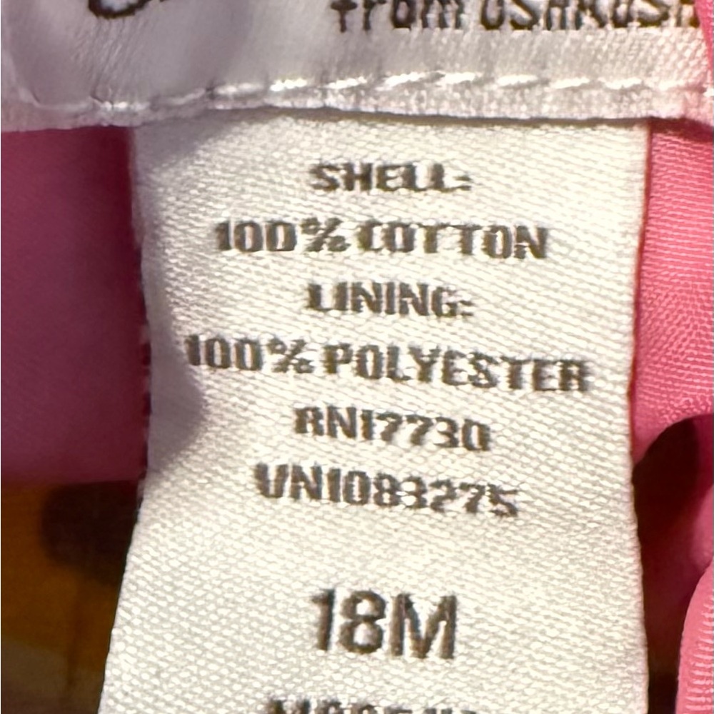 Genuine Kids from OshKosh Hooded Jacket Baby Girls 18M Cotton Lined Lightweight - Picture 4 of 5
